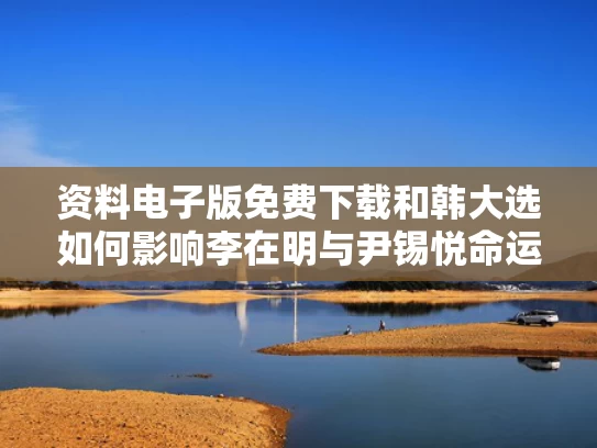 资料电子版免费下载和韩大选如何影响李在明与尹锡悦命运与韩国候选人李在明