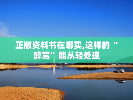 正版资料书在哪买,这样的“醉驾”能从轻处理